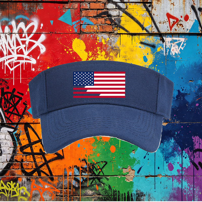 Unisex Classic Mesh Back Hat with American Flag Print - Lightweight Breathable Sun Protection Cap for Outdoor Activities, Beach, Travel, and Casual Wear - Ideal for Adults Seeking Patriotic Style and Comfort