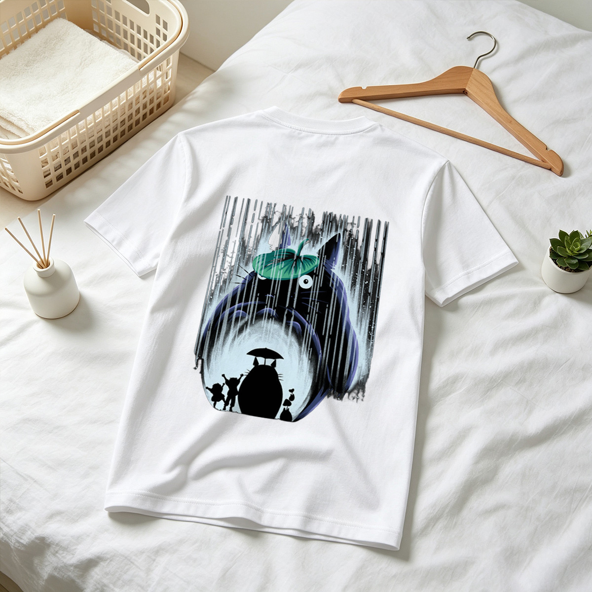Totoro and Friends in the Rain - Tee