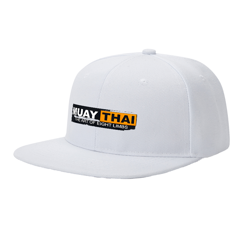 Flat Brim Baseball Cap Muay Thai The Art of Eight Limbs Streetwear Underground Skate Style for Boxing Gym Fight Club Training Fighters and Martial Arts Enthusiasts