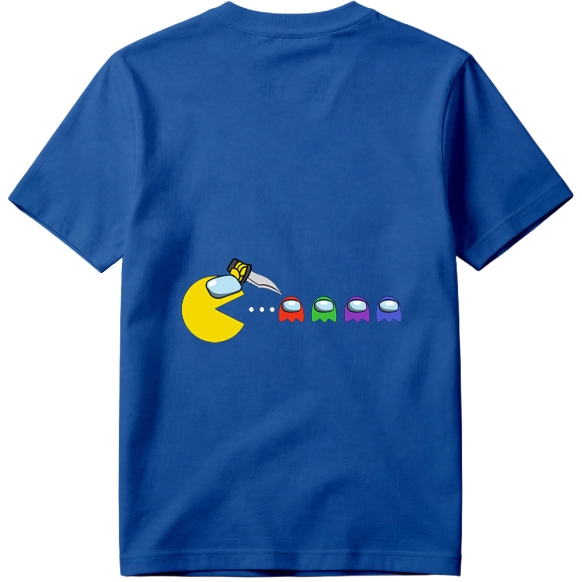 Pac-Man Meets Among Us Characters - Tee
