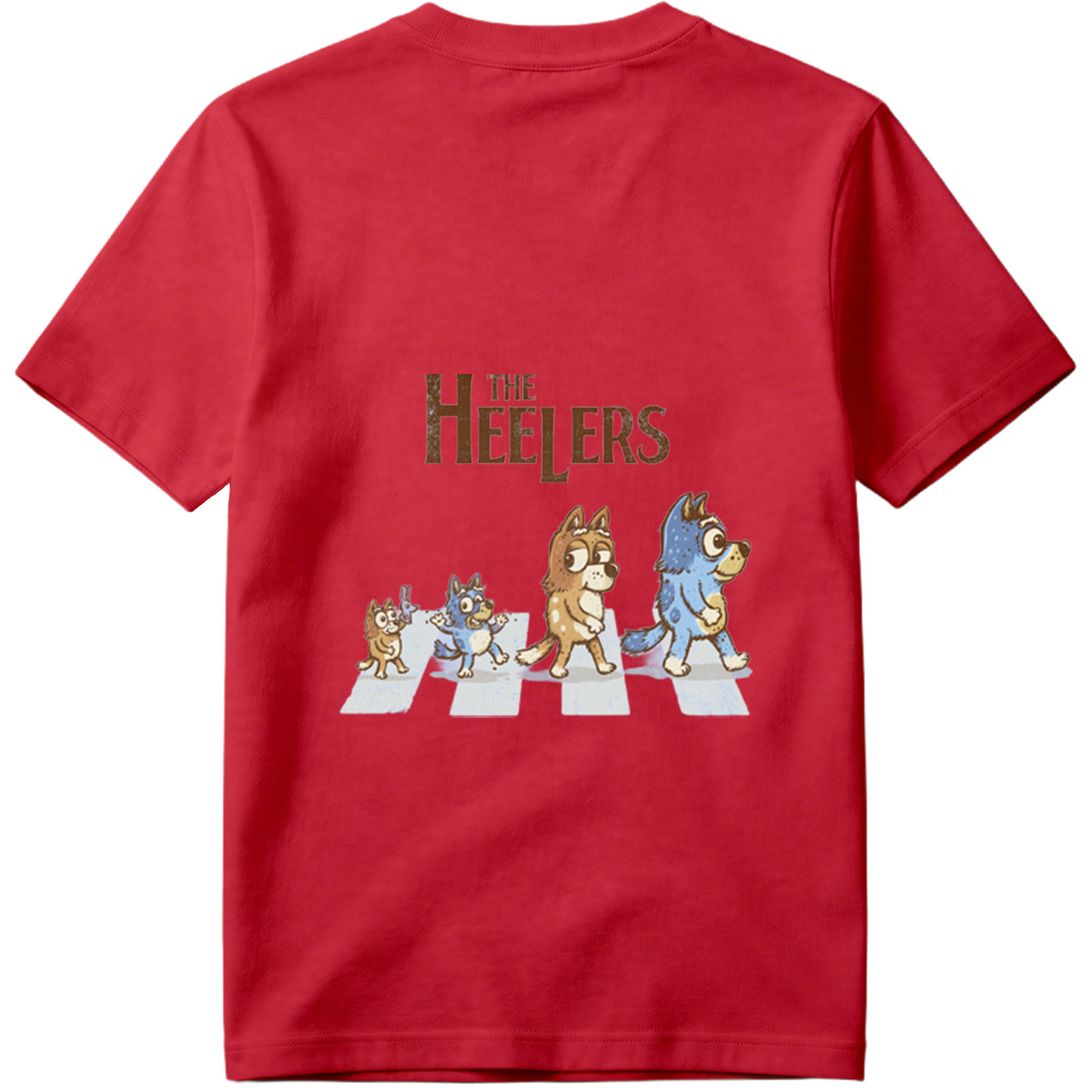 The Heelers: Bluey, Bingo, Bandit, and Mum Dog - Tee