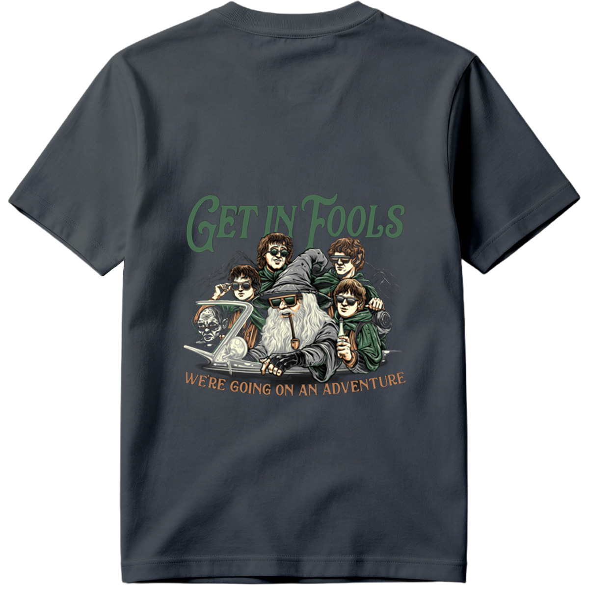 The Lord of the Rings: Frodo, Sam, Merry, Pippin, and Gandalf with a Modern Twist - Tee