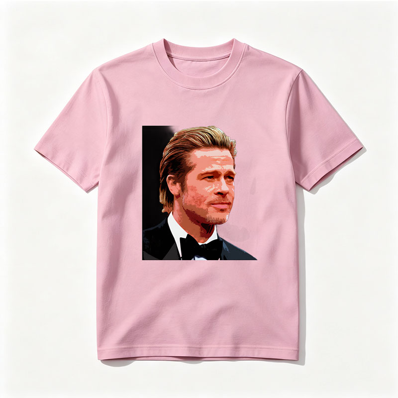 Brad Pitt in a Tuxedo Portrait - Tee