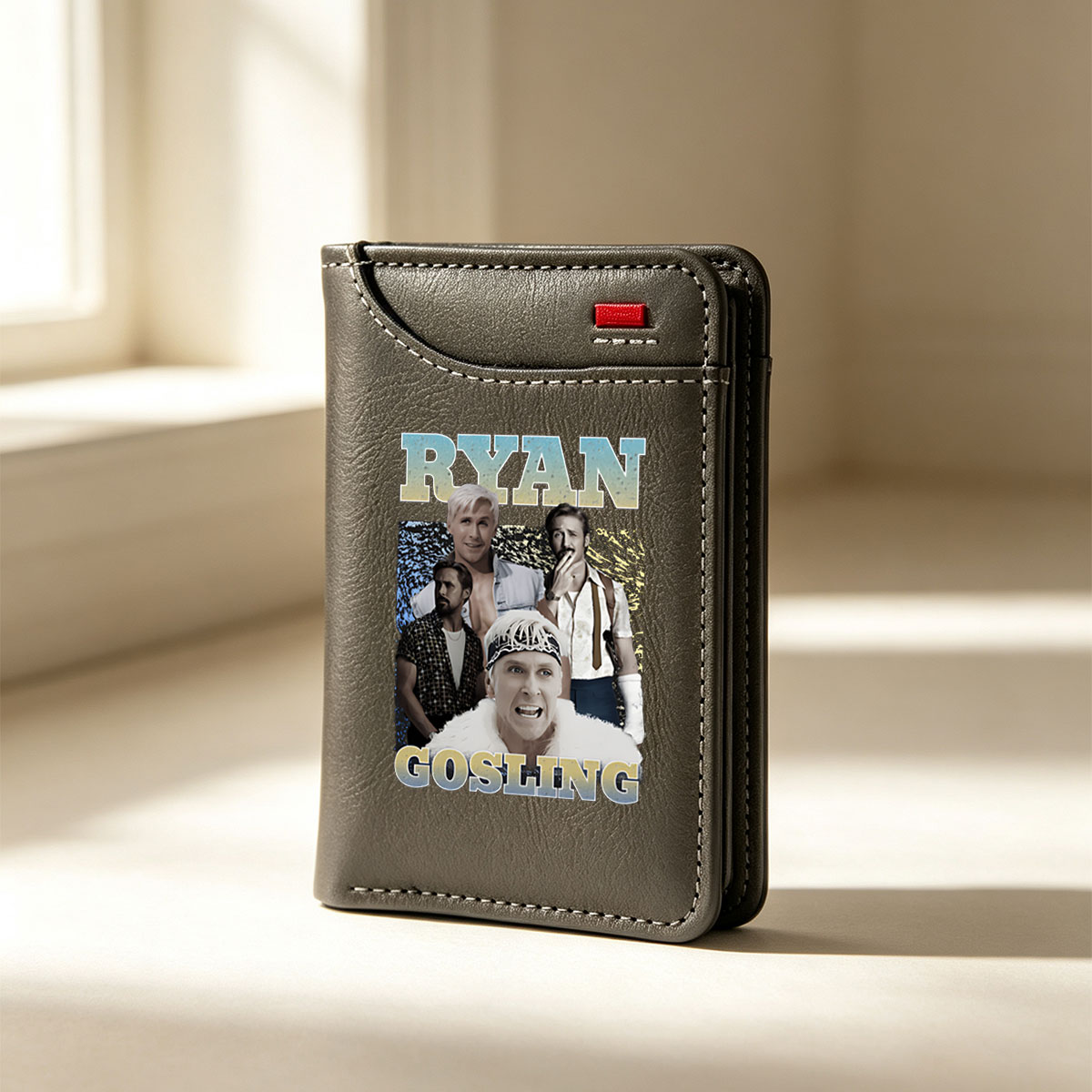 Ryan Gosling: A Collage of Iconic Roles and Transformations - Vertical Style Wallet