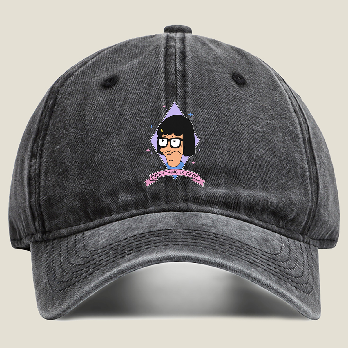Benson from Regular Show: Everything Is Okay! - Washed Denim - Baseball Cap