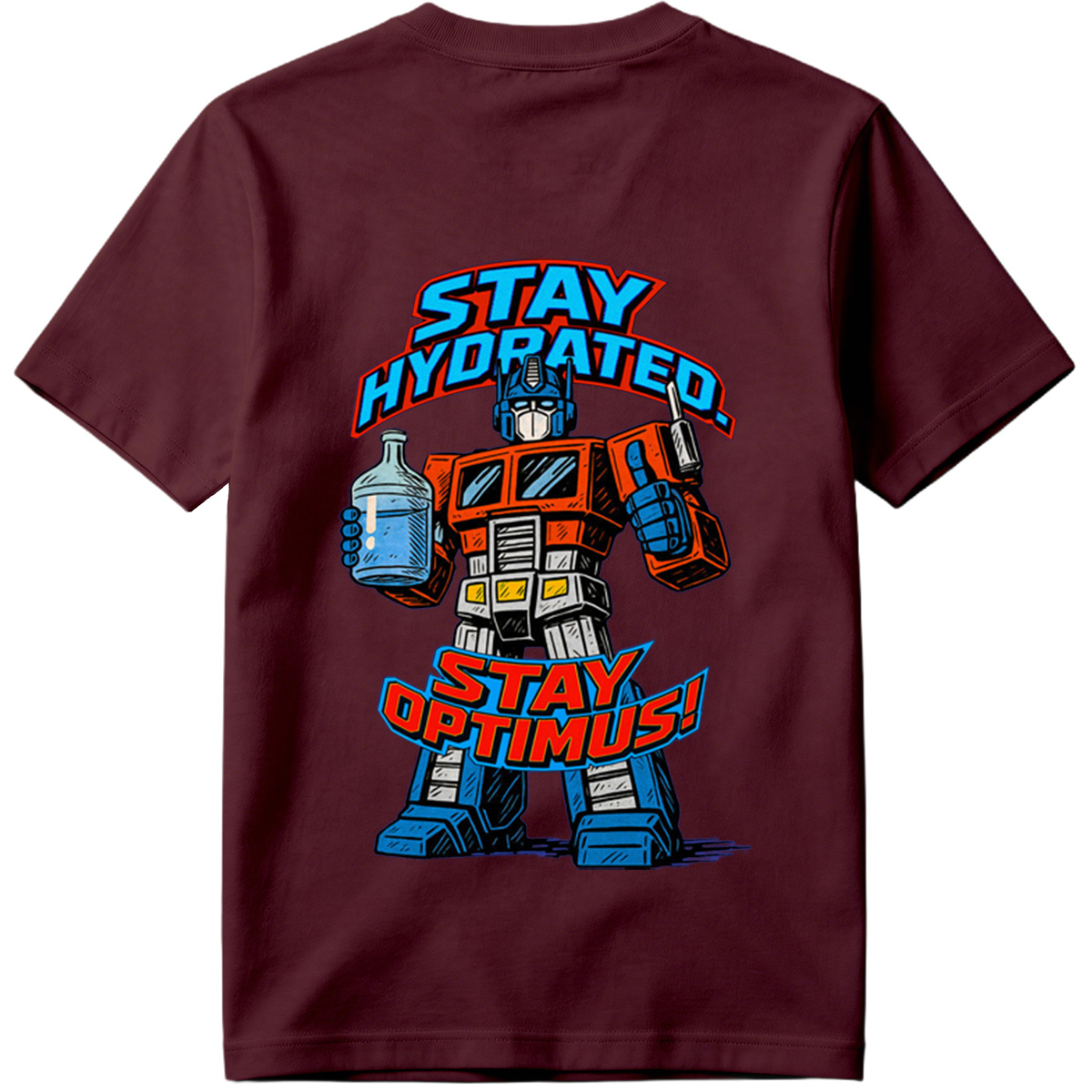 Transformers Optimus Prime Stay Hydrated Design - Tee