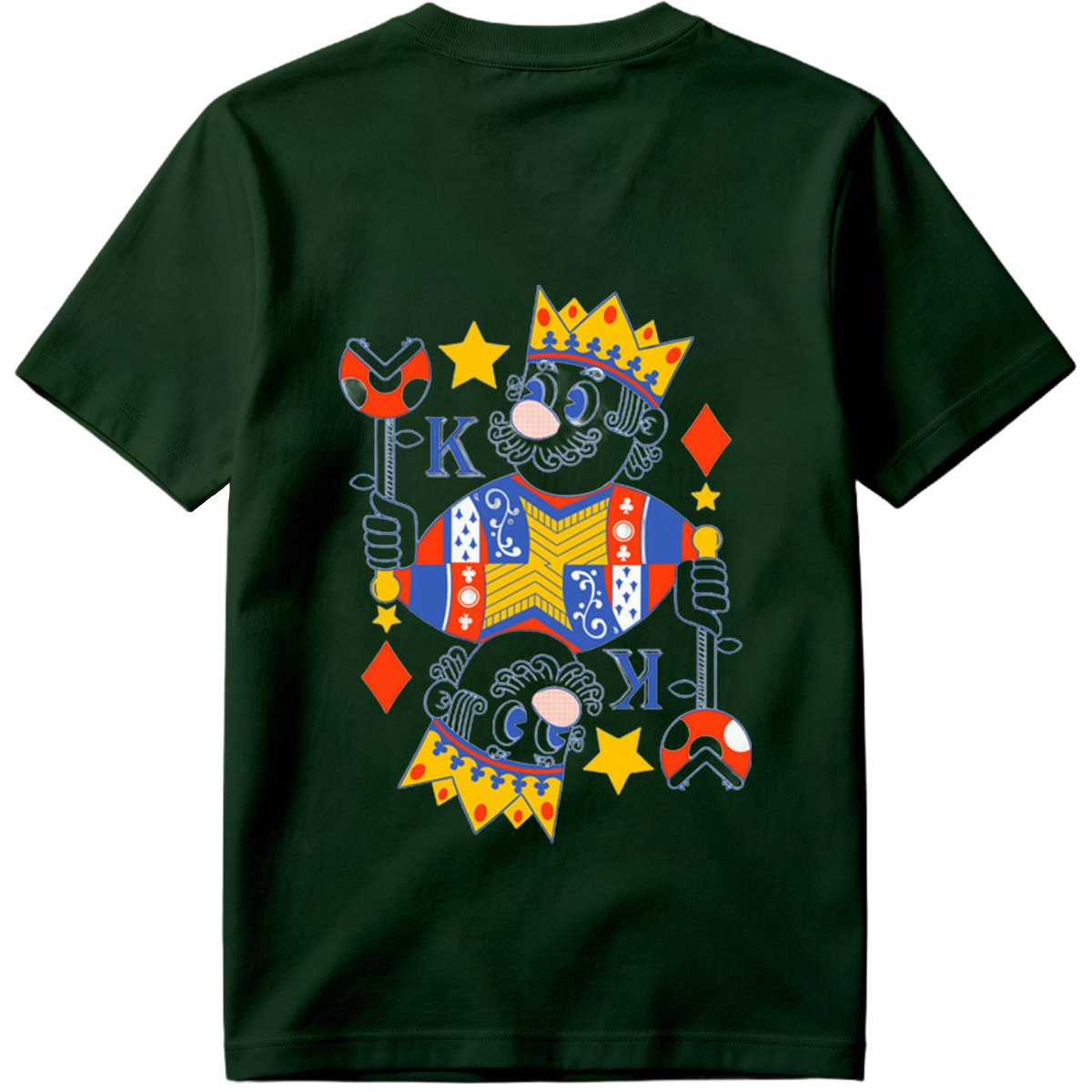 King of Diamonds Playing Card Character - Tee