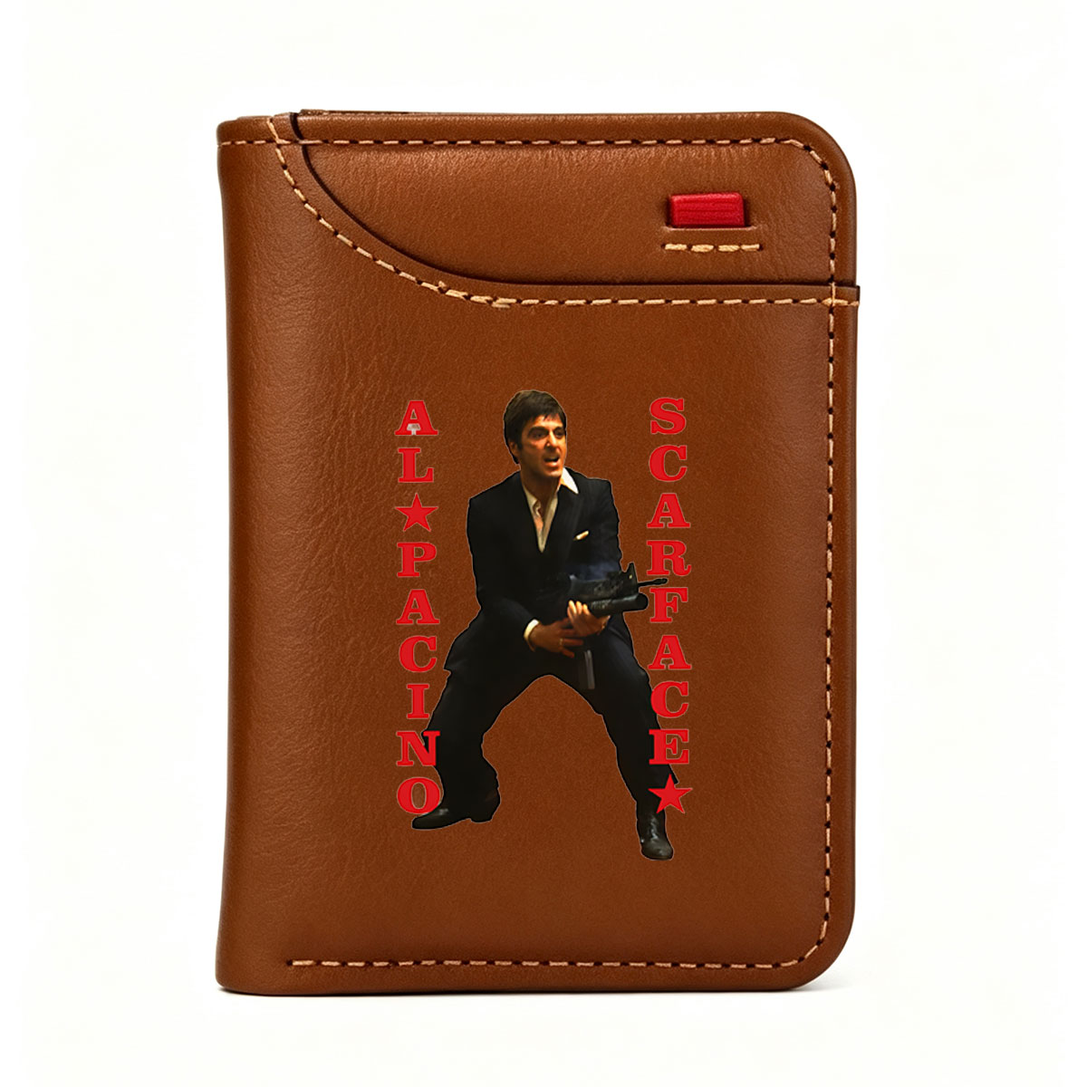 Al Pacino as Scarface: Iconic Actor in Classic Crime Film Role - Vertical Style Wallet