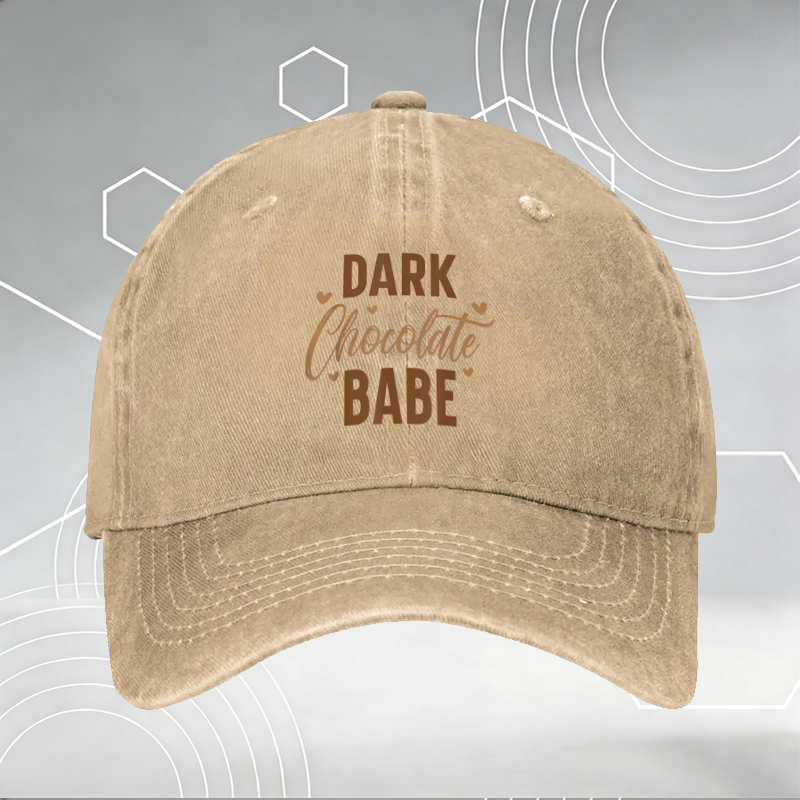 New Baseball Cap Chocolate Print 