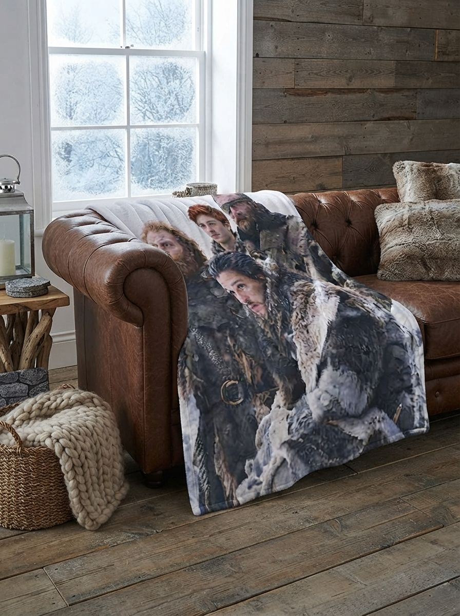 Custom Photo Face Blanket Ultra Soft Flannel Fleece Throw Personalized Gift for Family Friends