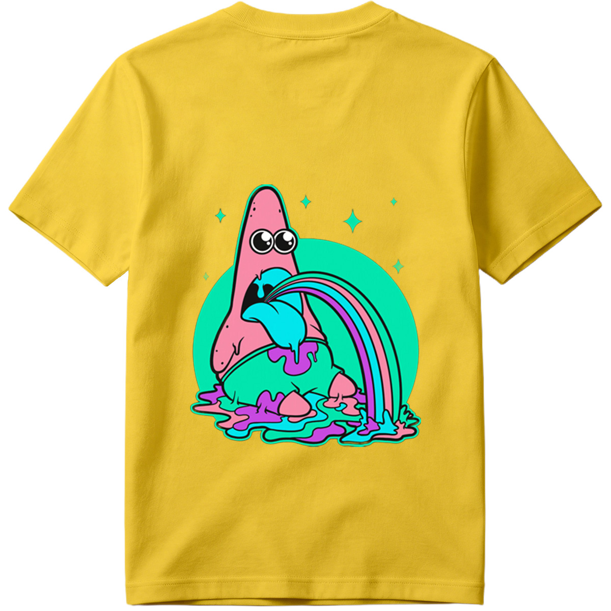 Patrick Star Rainbow Vomit - Tee