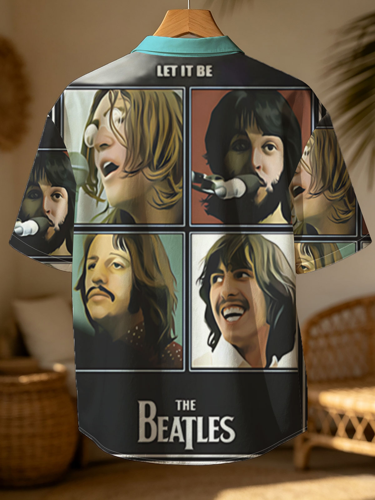 The Beatles - Let It Be Album Cover Featuring John Lennon, Paul McCartney, George Harrison, and Ringo Starr -  Shirt