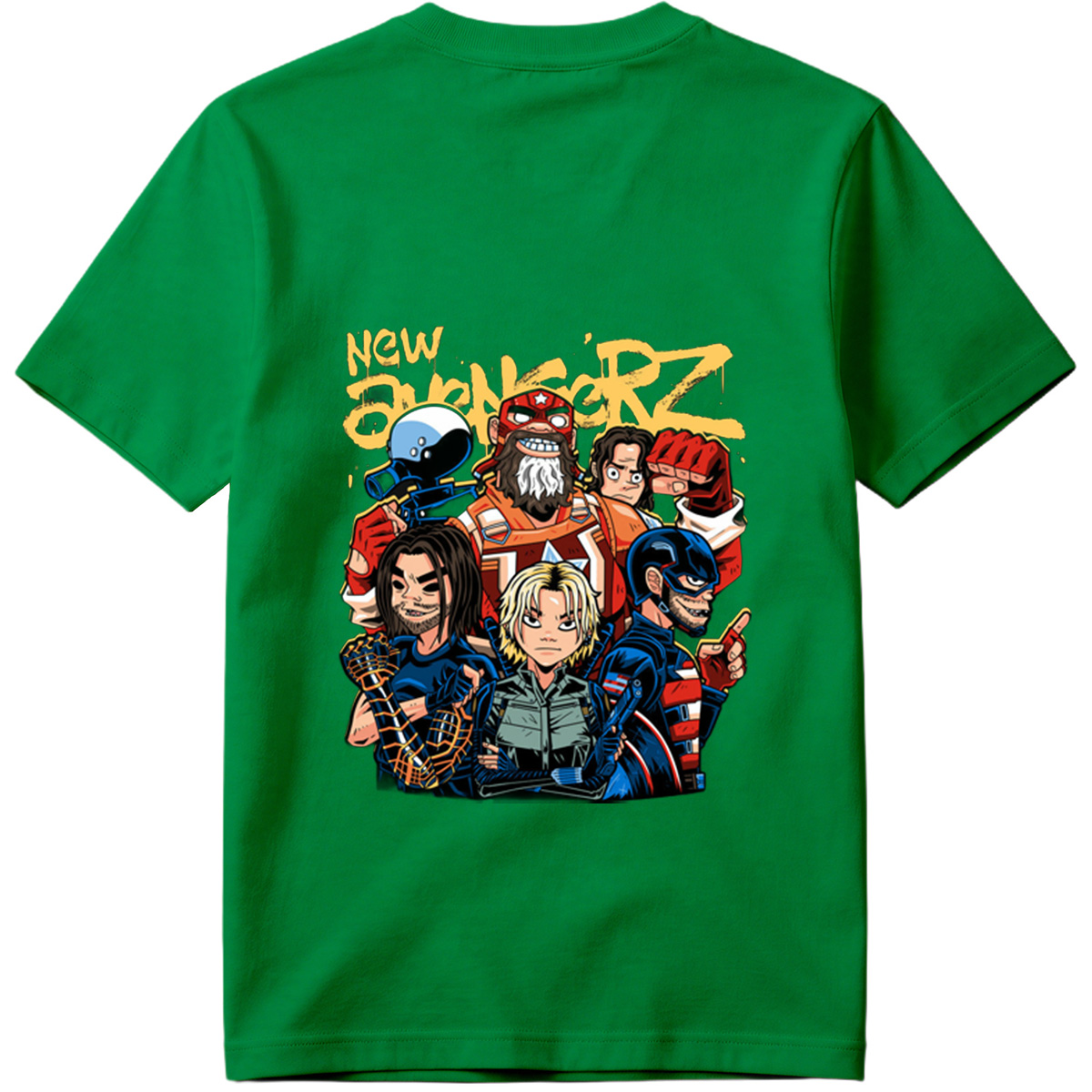 New Avengers: Captain America, Iron Man, Thor, Black Widow, Hulk, Hawkeye - Tee