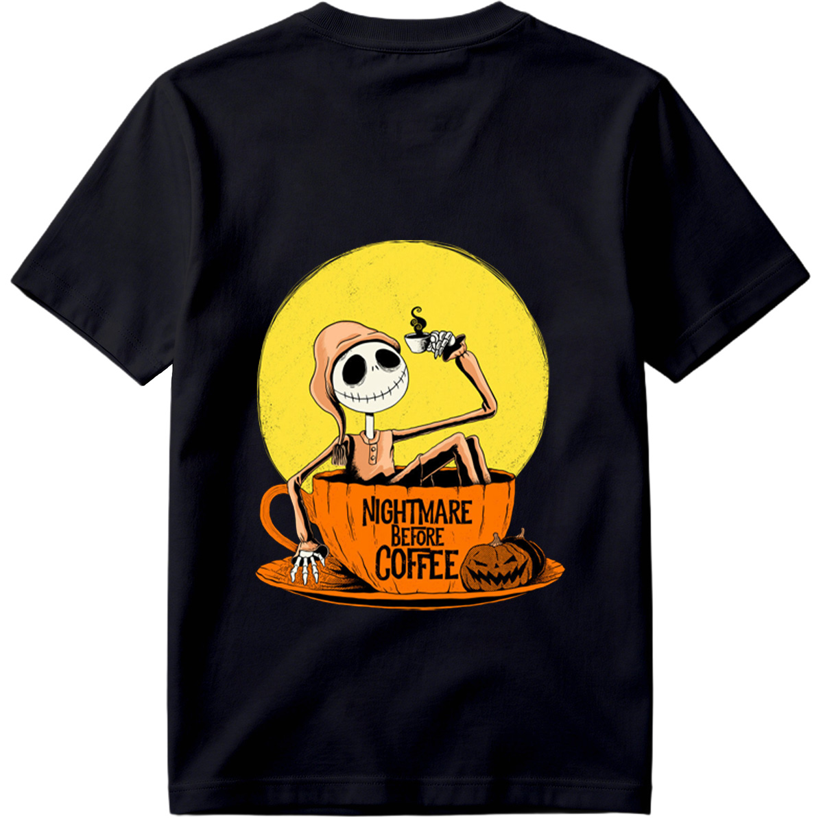 Jack Skellington in Coffee Cup - Nightmare Before Coffee - Tee