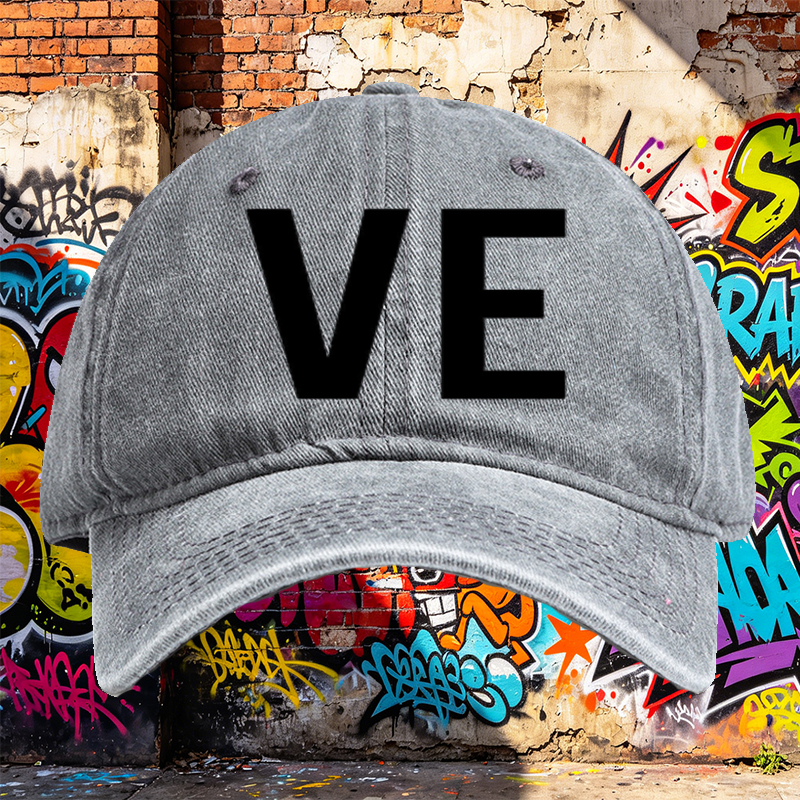 Unisex Classic Washed Cotton Hat with Minimalist 