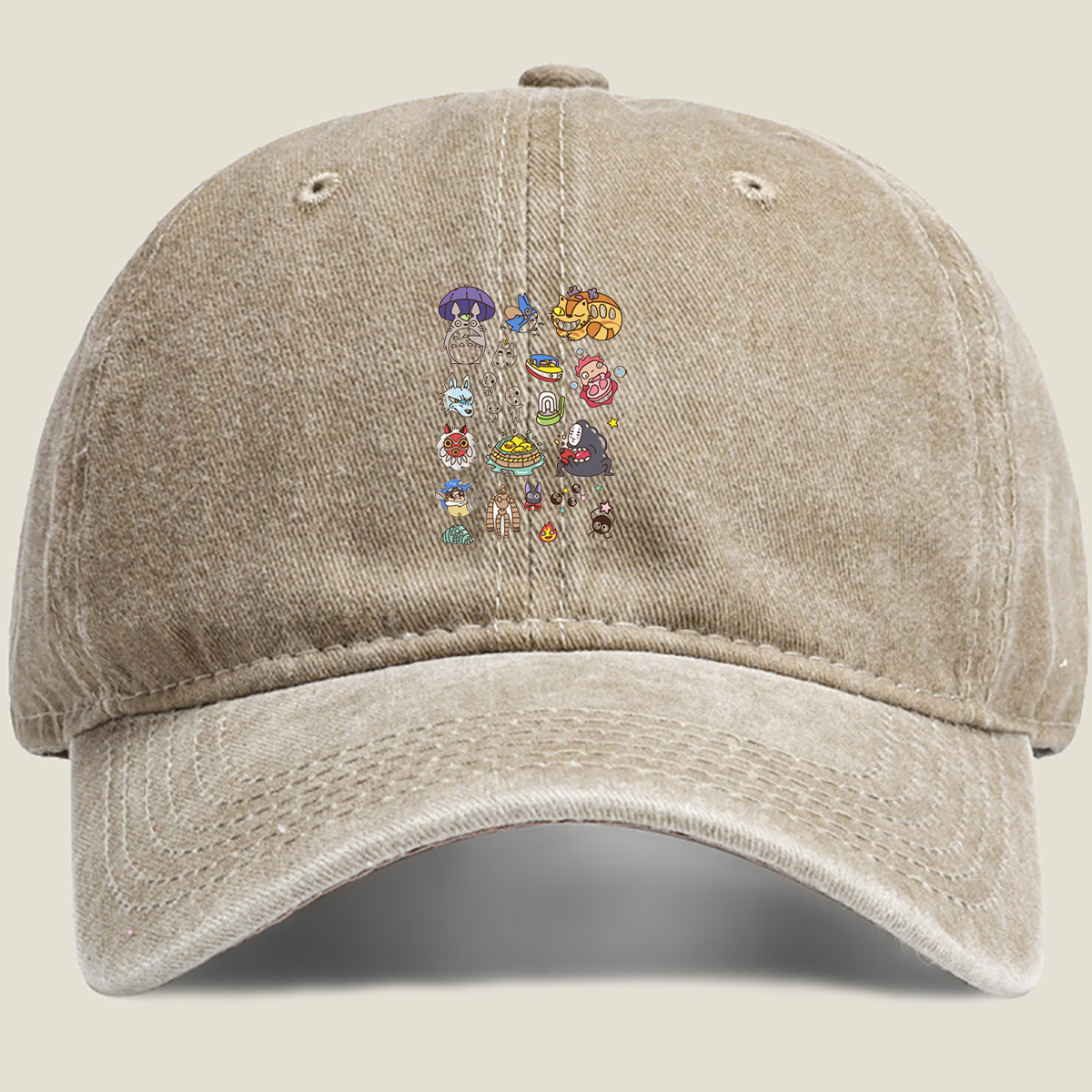 Studio Ghibli Characters Collection - Washed Denim - Baseball Cap