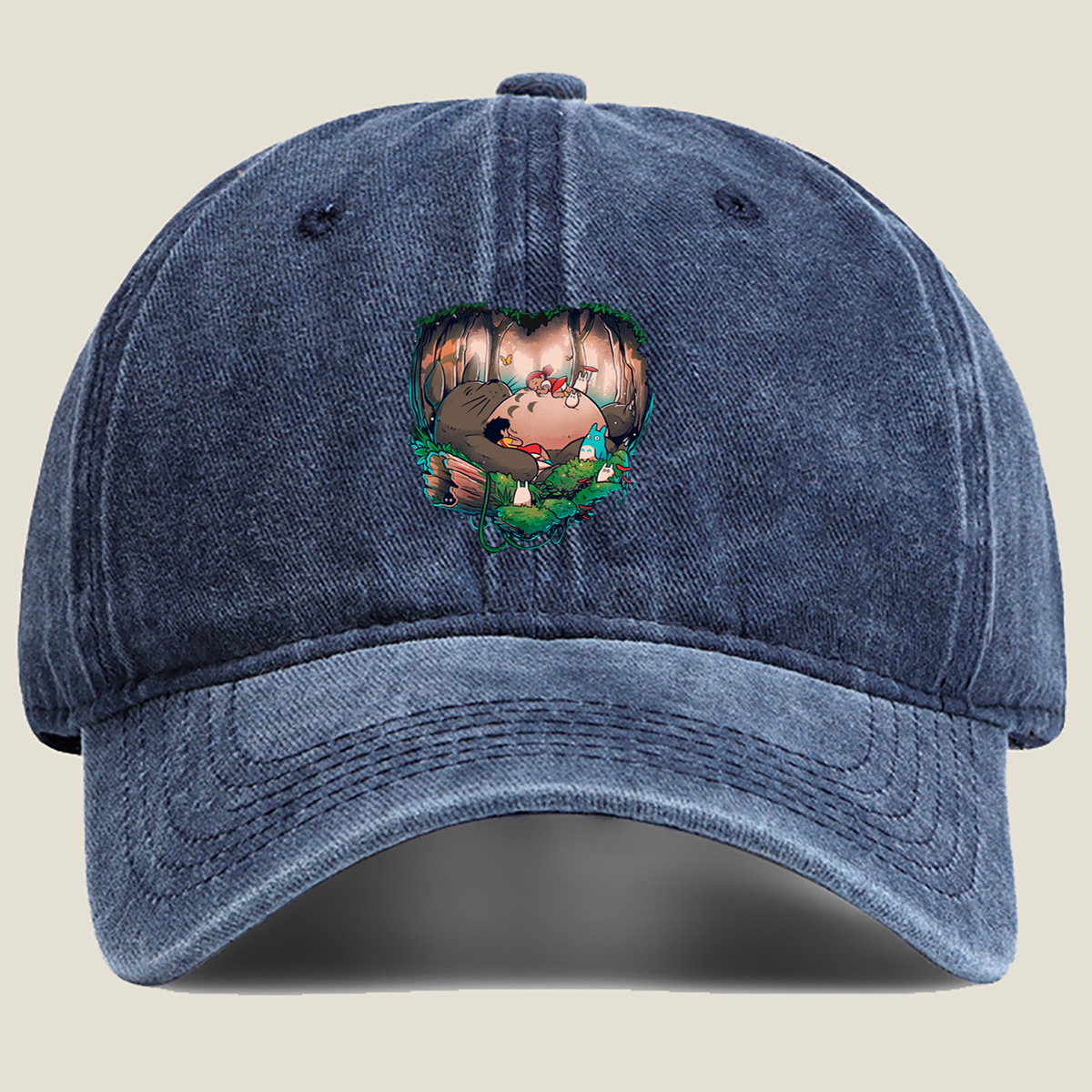 My Neighbor Totoro: Mei, Satsuki, and the Forest Spirits - Washed Denim - Baseball Cap
