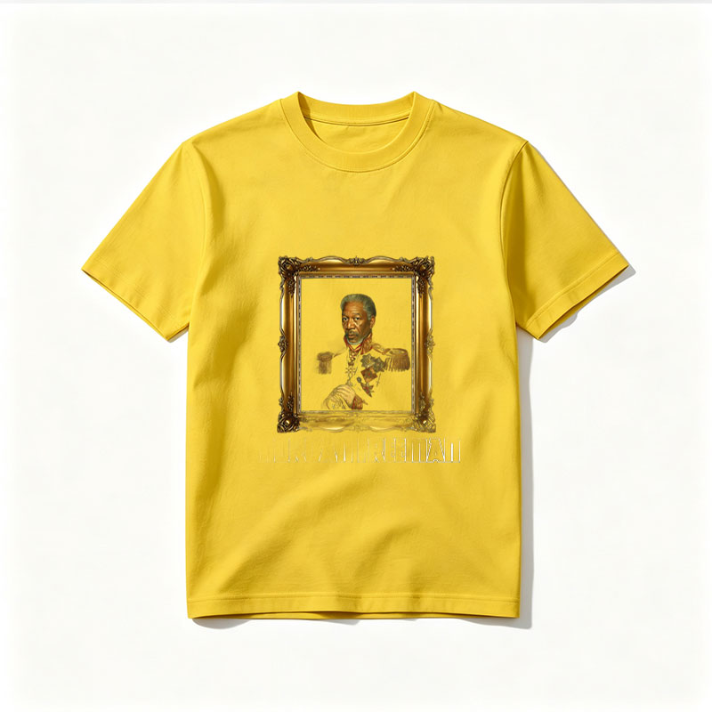 Morgan Freeman in Royal Military Attire Portrait - Tee