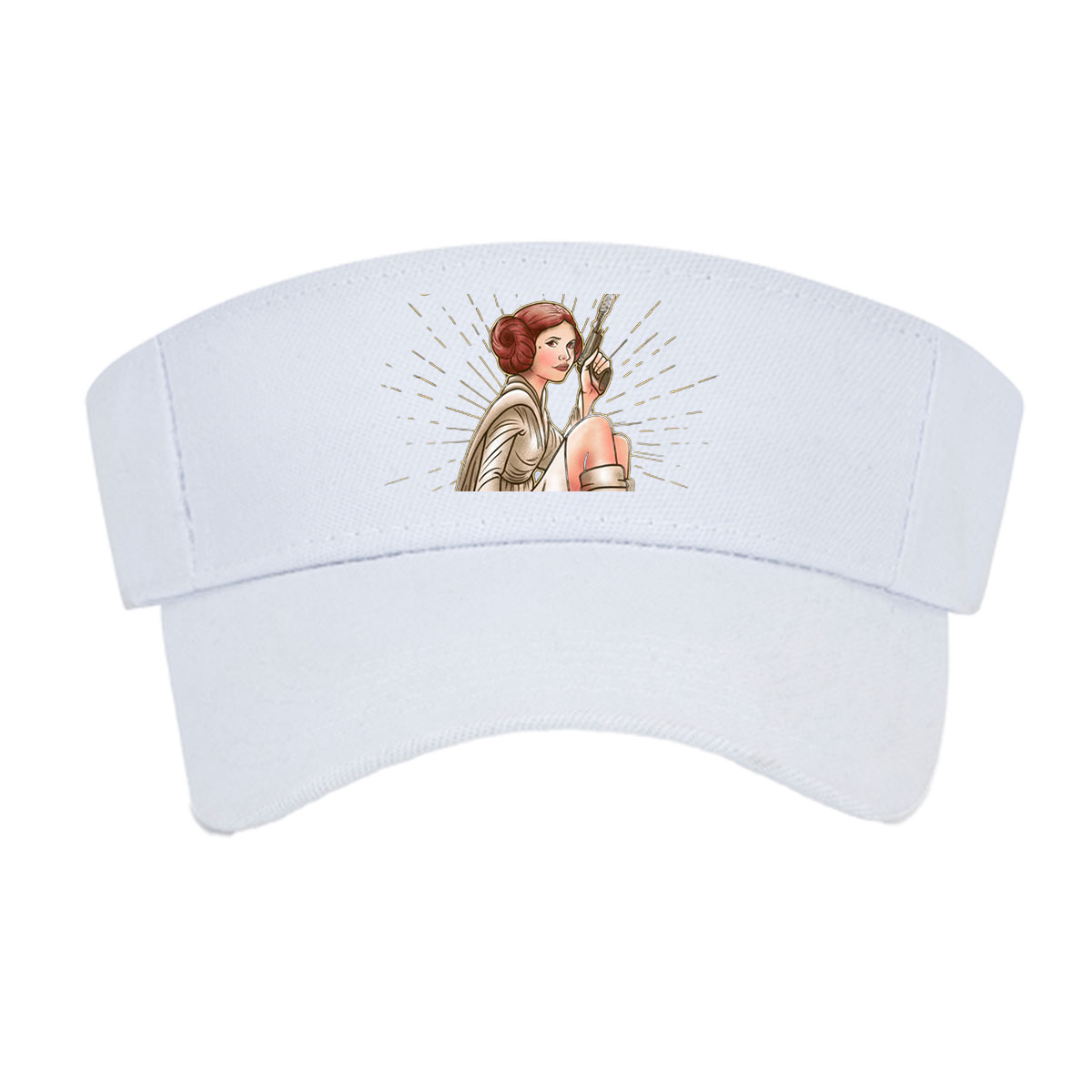 Rebel: Princess Leia Organa with Blaster, Star Wars Icon -  Visor cap