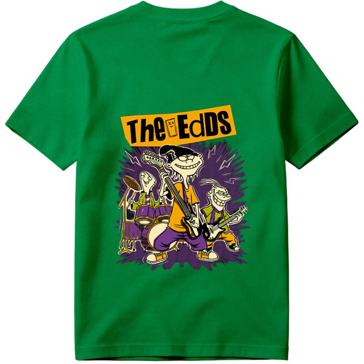 The Eds: Eddy, Ed, and Double D in Rock Band Action - Tee