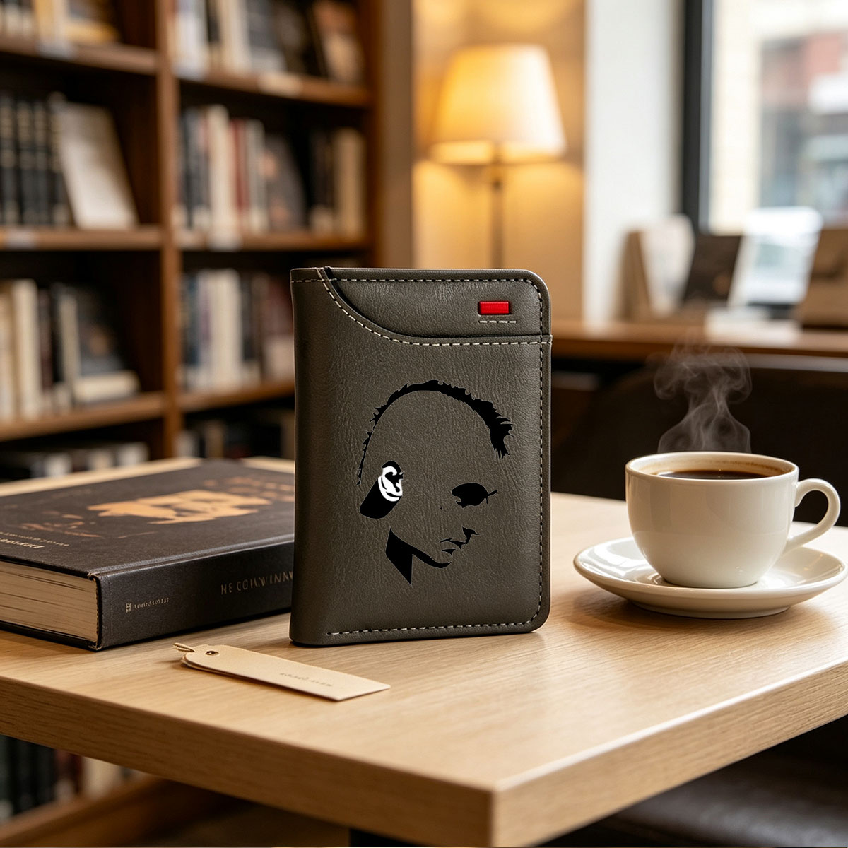 Silhouette Portrait with Ear Detail - Vertical Style Wallet