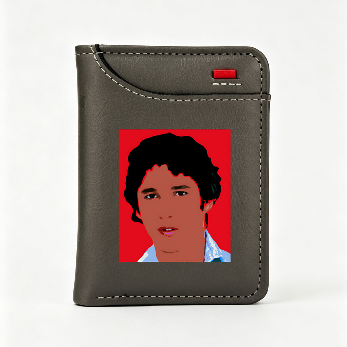 Freddie Mercury Portrait in Pop Art Style - Vertical Style Wallet