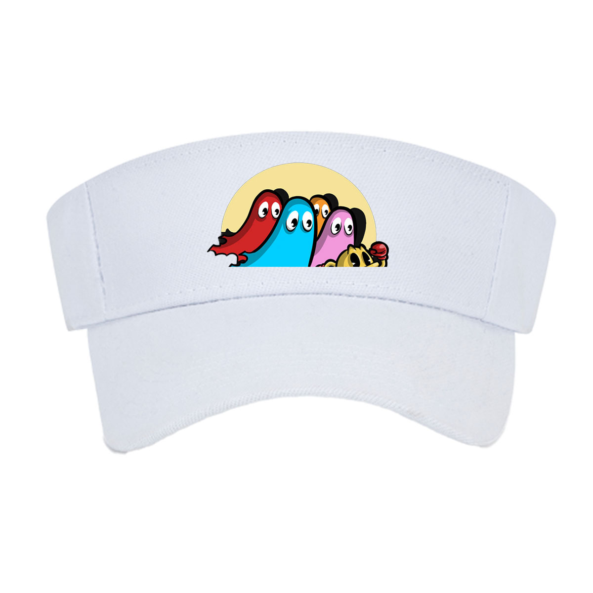 The Adventures of Ghost Gang: Pac-Man and Colorful Ghosts in Action -  Visor cap