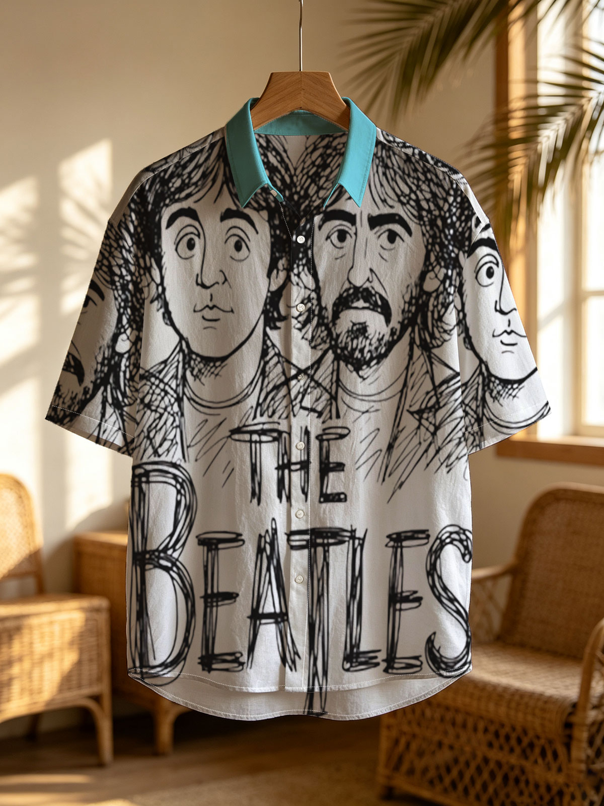 The Beatles Band Members Portrait Sketch -  Shirt