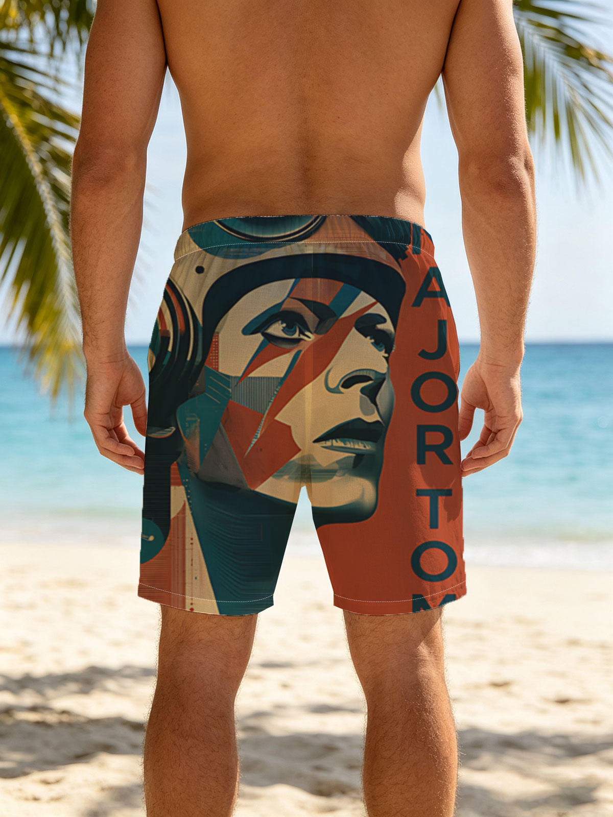Major Tom: Astronaut in Space Odyssey -  Beach shorts