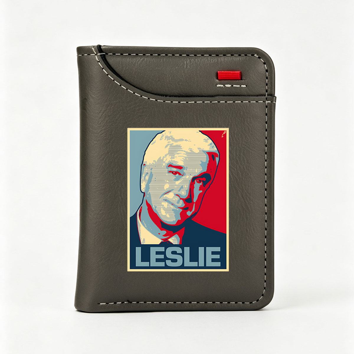 Leslie Knope Campaign Poster Style Portrait - Vertical Style Wallet