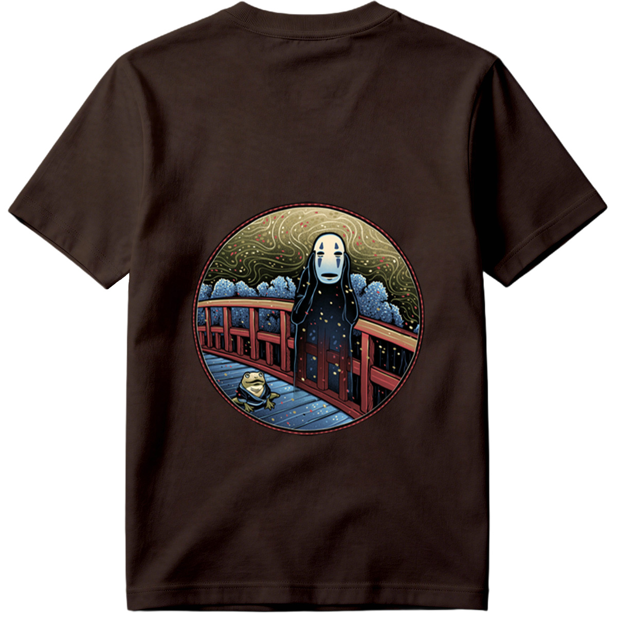Spirited Away: No-Face and Frog on Bridge - Tee