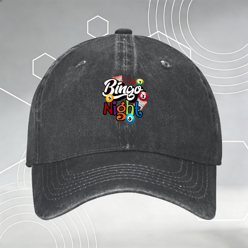 New Baseball Cap with Fiery Skull Print 