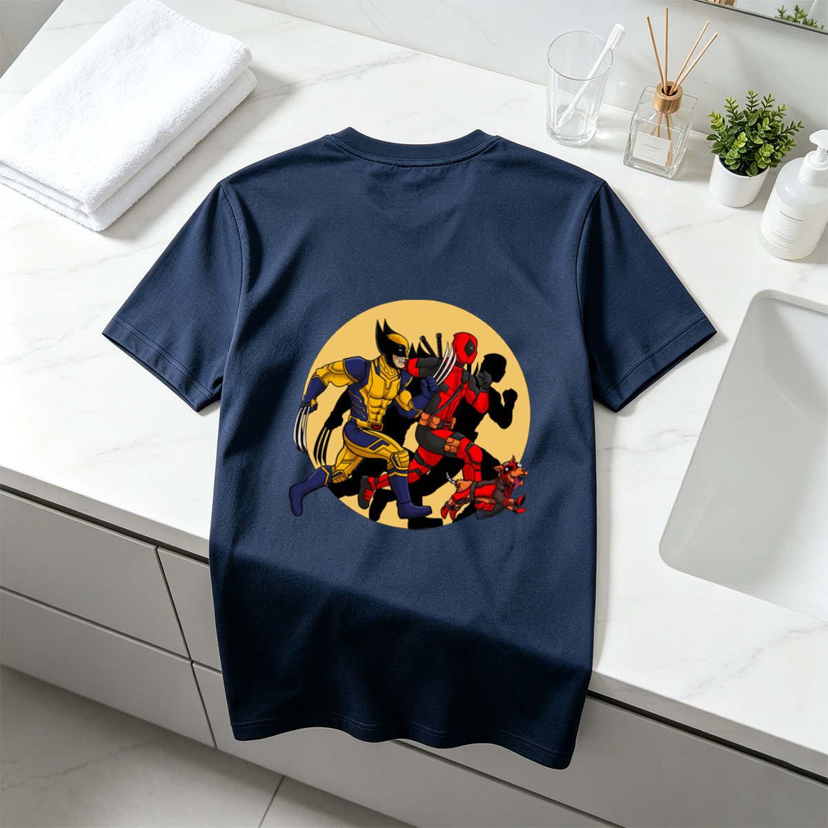 Wolverine and Deadpool with Dogpool - Tee