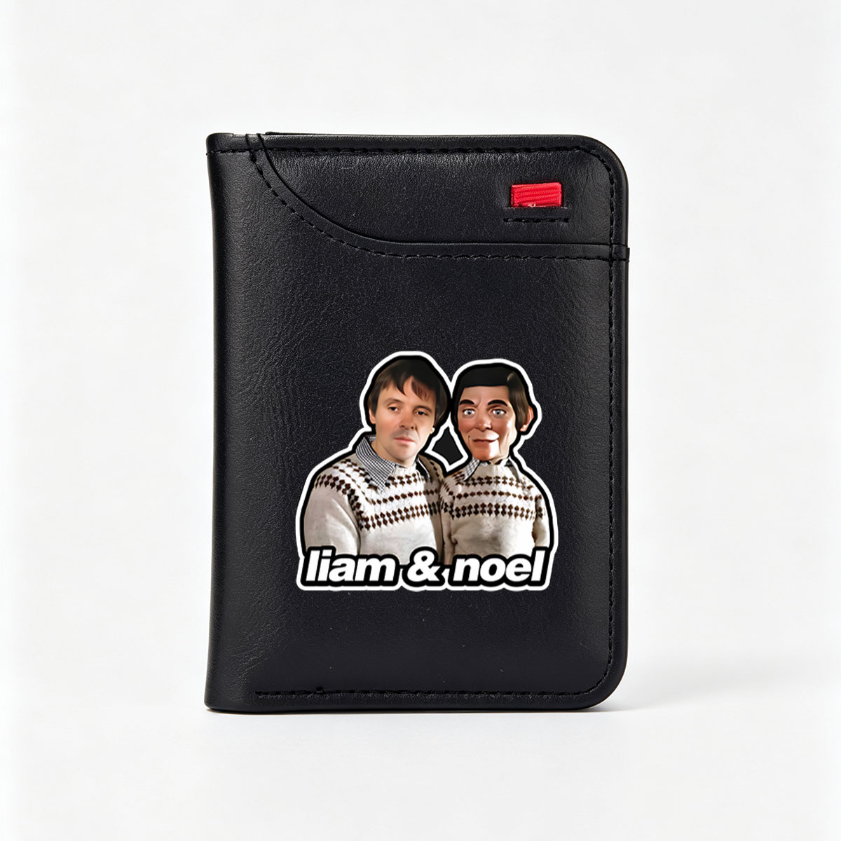 Liam & Noel: Celebrities in Matching Sweaters - Vertical Style Wallet