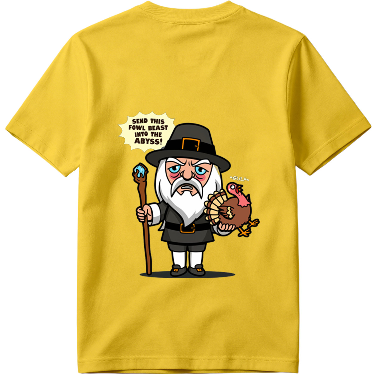Pilgrim Wizard and Turkey - Tee