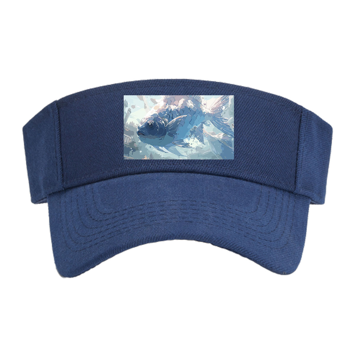 Mystic Fish Leaping Through Sunlit Waters -  Visor cap