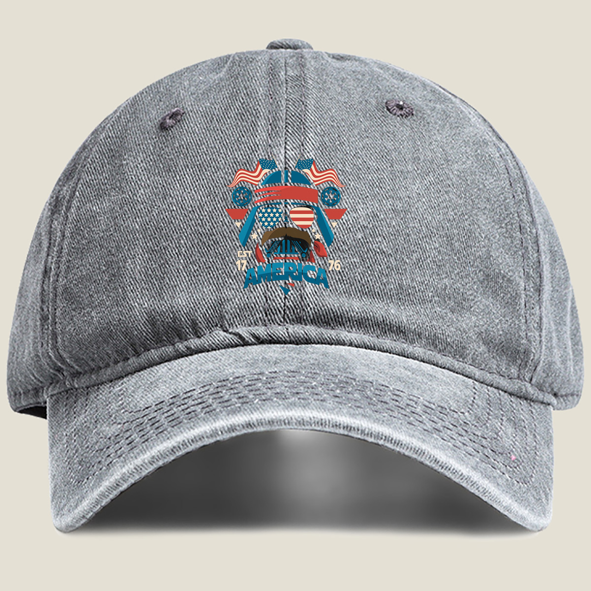 Star Wars Darth Vader America 76 - Washed Denim - Baseball Cap