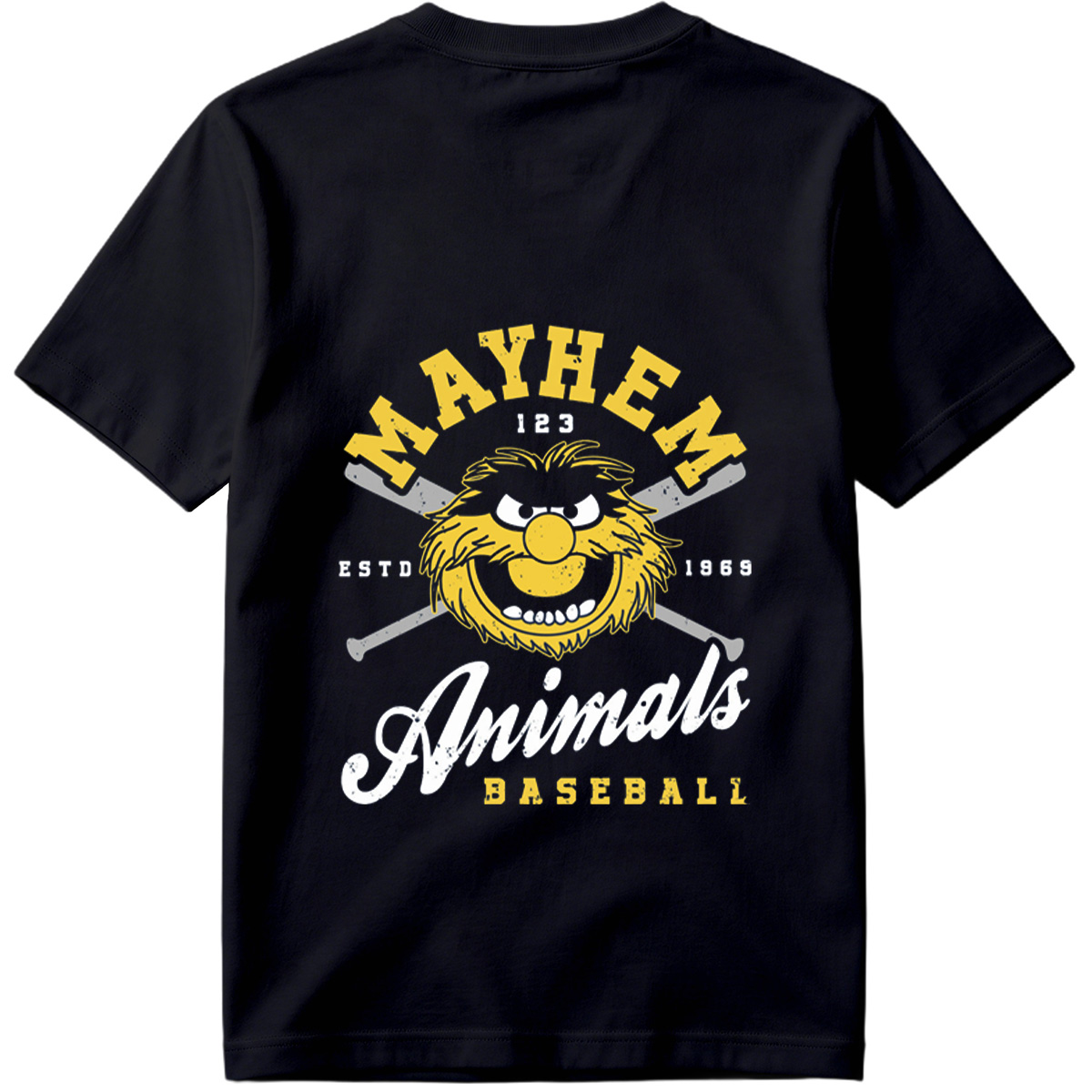 Muppets Animal Mayhem Baseball Logo - Tee