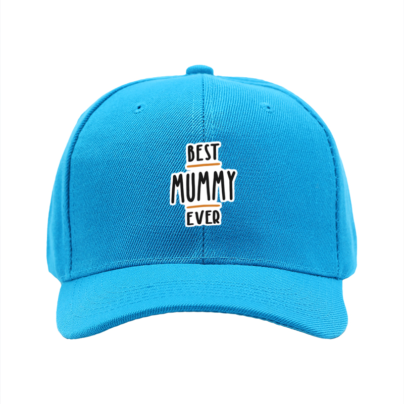 1pc New Baseball Cap Best Mummy Ever Print Unisex Adjustable Hat for Outdoor Activities Adults and Families Casual Wear Fashion Accessory