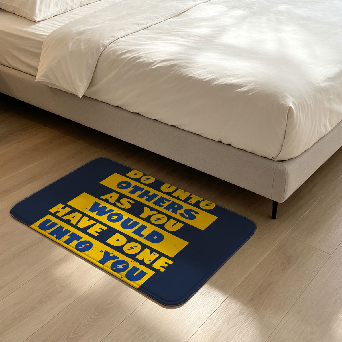 Golden Rule: Do Unto Others as You Would Have Done Unto You - Flannel floor mat