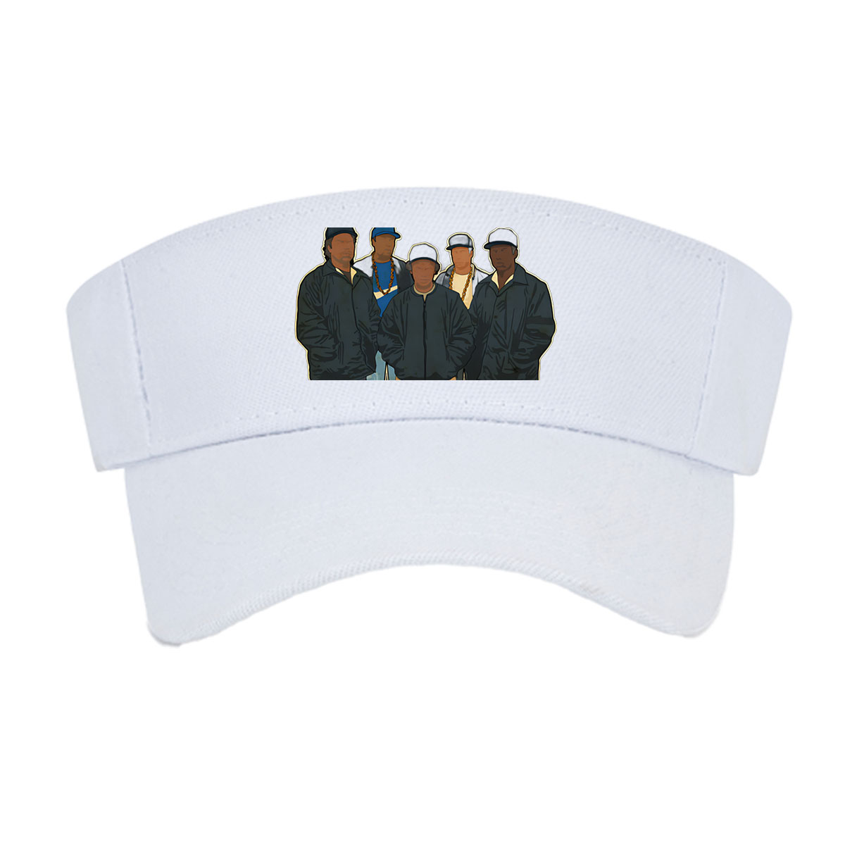 N.W.A. Members in Classic Hip-Hop Attire -  Visor cap