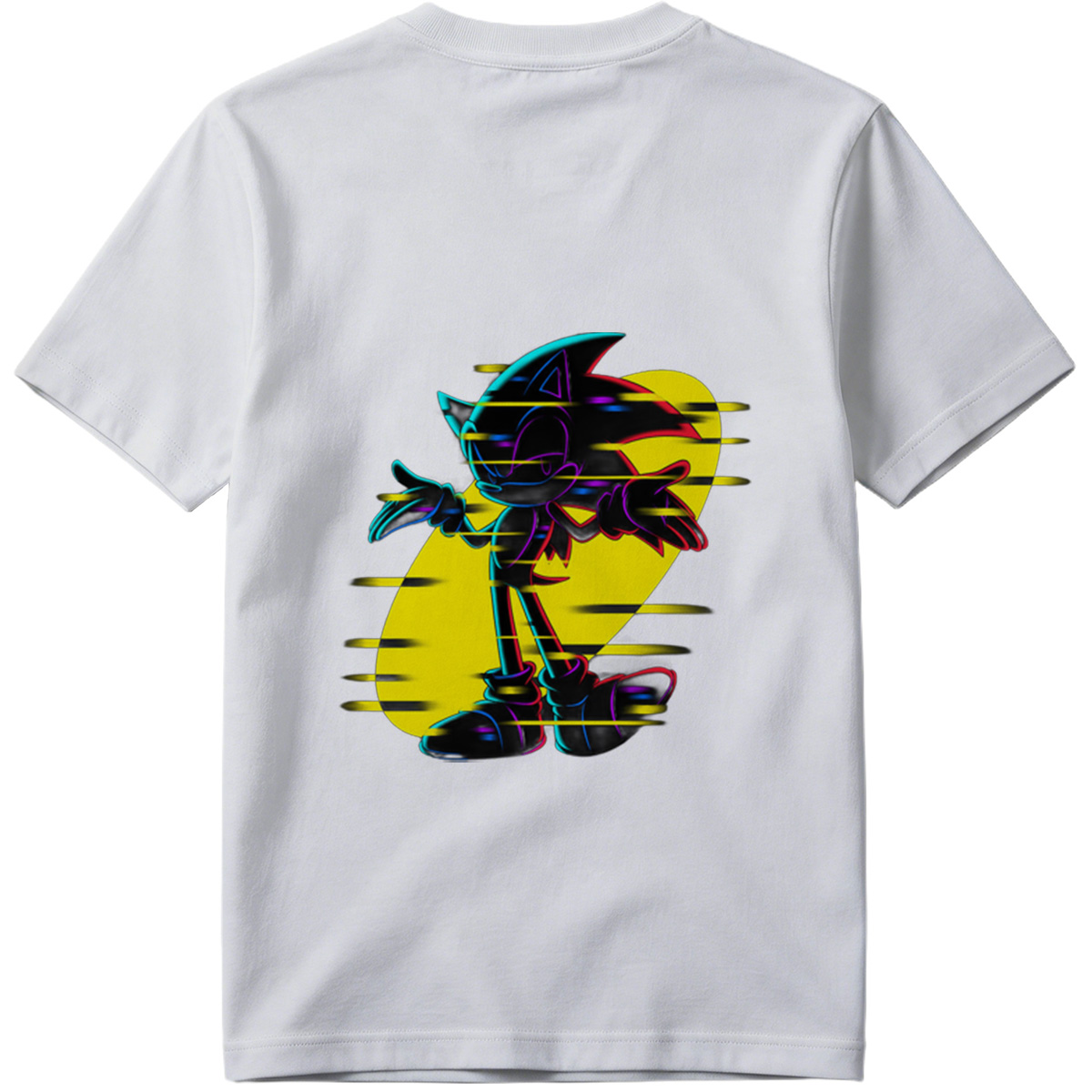 Sonic the Hedgehog: Neon Glitch Art - Tee