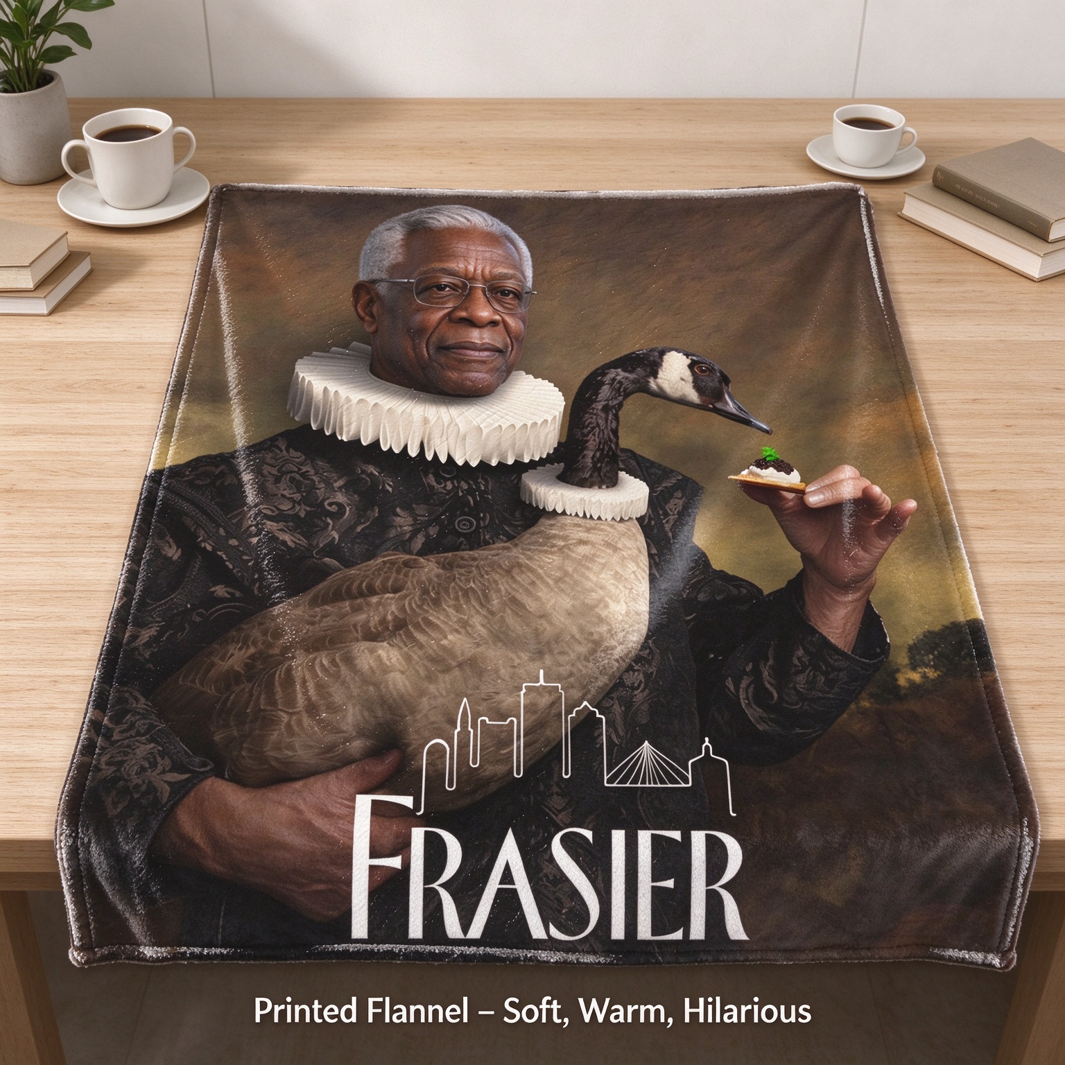 Custom Photo Face Blanket Personalized Renaissance Portrait Ultra Soft Flannel Fleece Throw Cozy Unique Gift Idea
