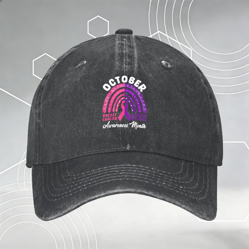 New Baseball Cap with Cute Skeleton and Plants Print 