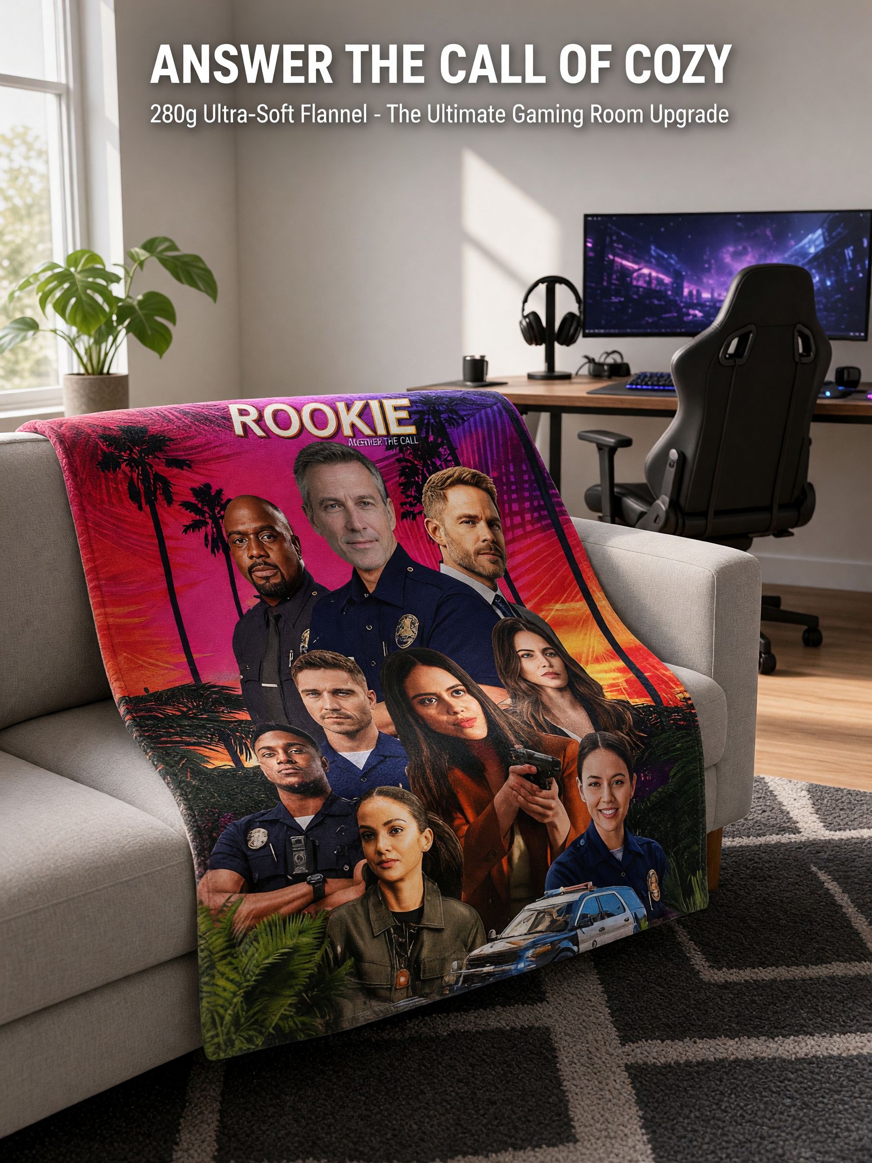 Custom Face Photo Flannel Fleece Blanket, Personalized Movie Poster Throw, Cozy Plush Bed Couch Gift