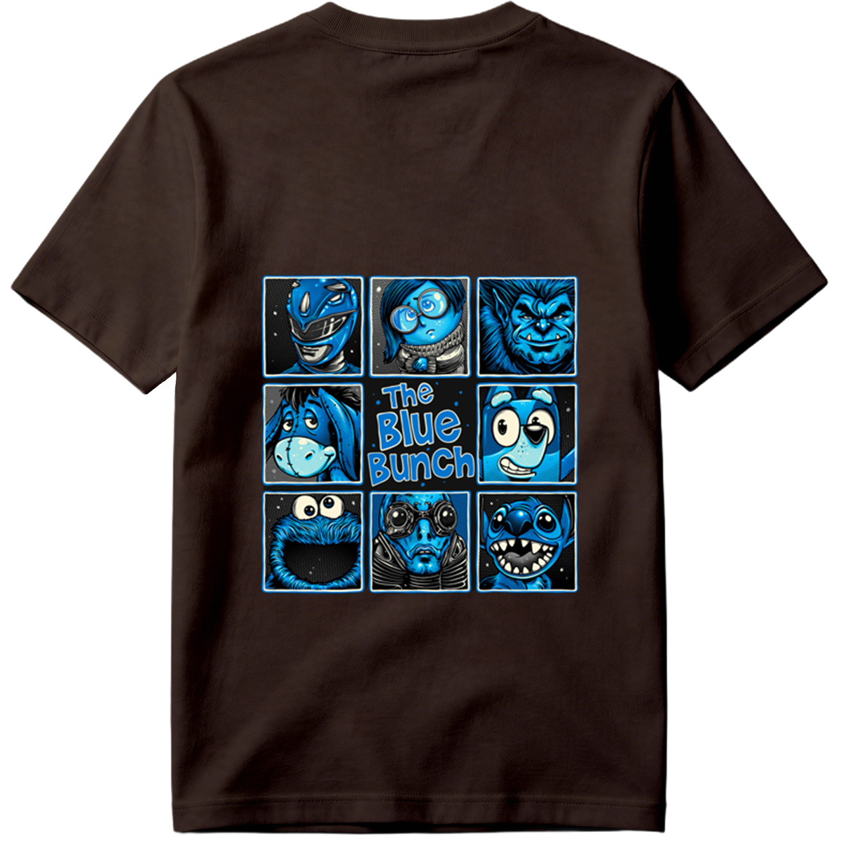 The Blue Bunch: A Collection of Blue Characters - Tee