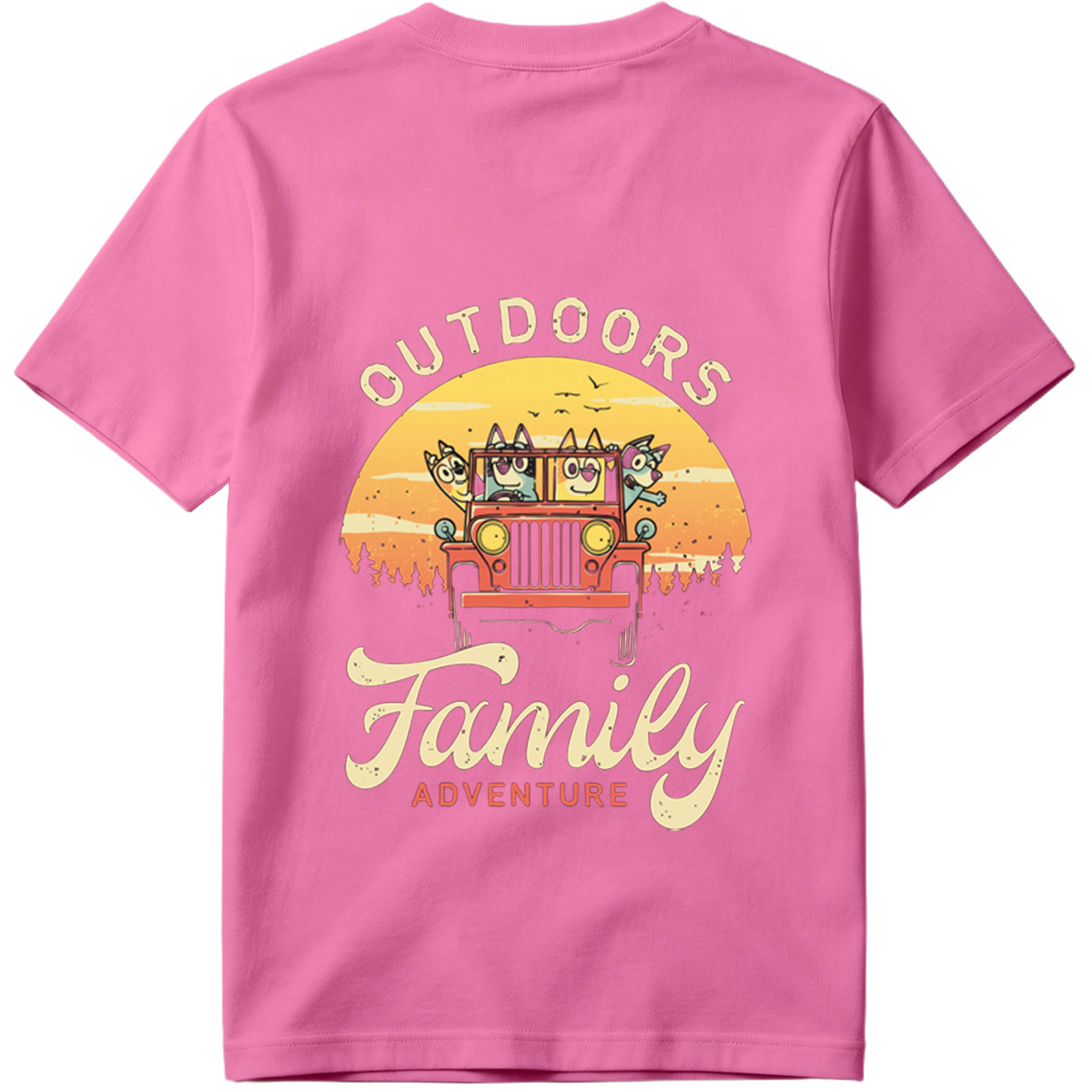 Bluey Family Outdoors Adventure - Tee