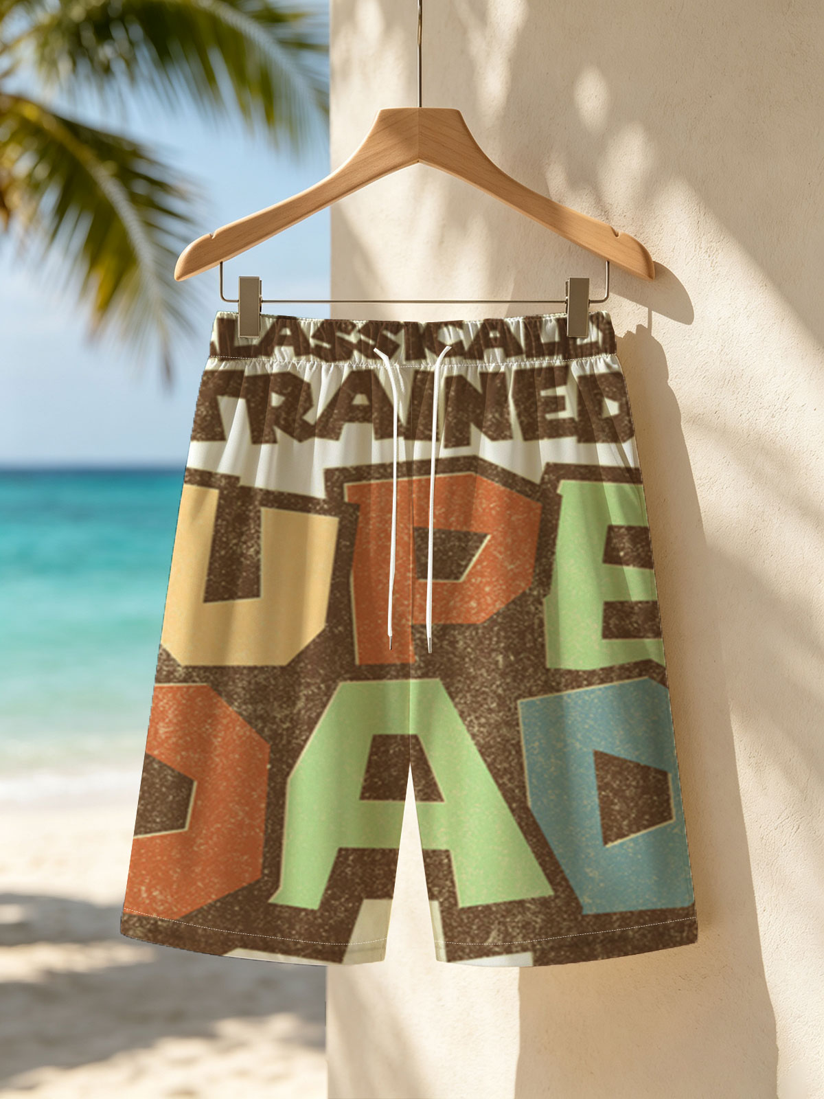 Classically Trained Super Dad -  Beach shorts