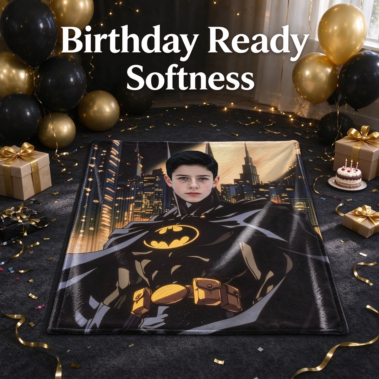 Custom Face Superhero Fleece Blanket Personalized Photo Throw Ultra Soft Warm Flannel Ideal Gift for Kids and Adults