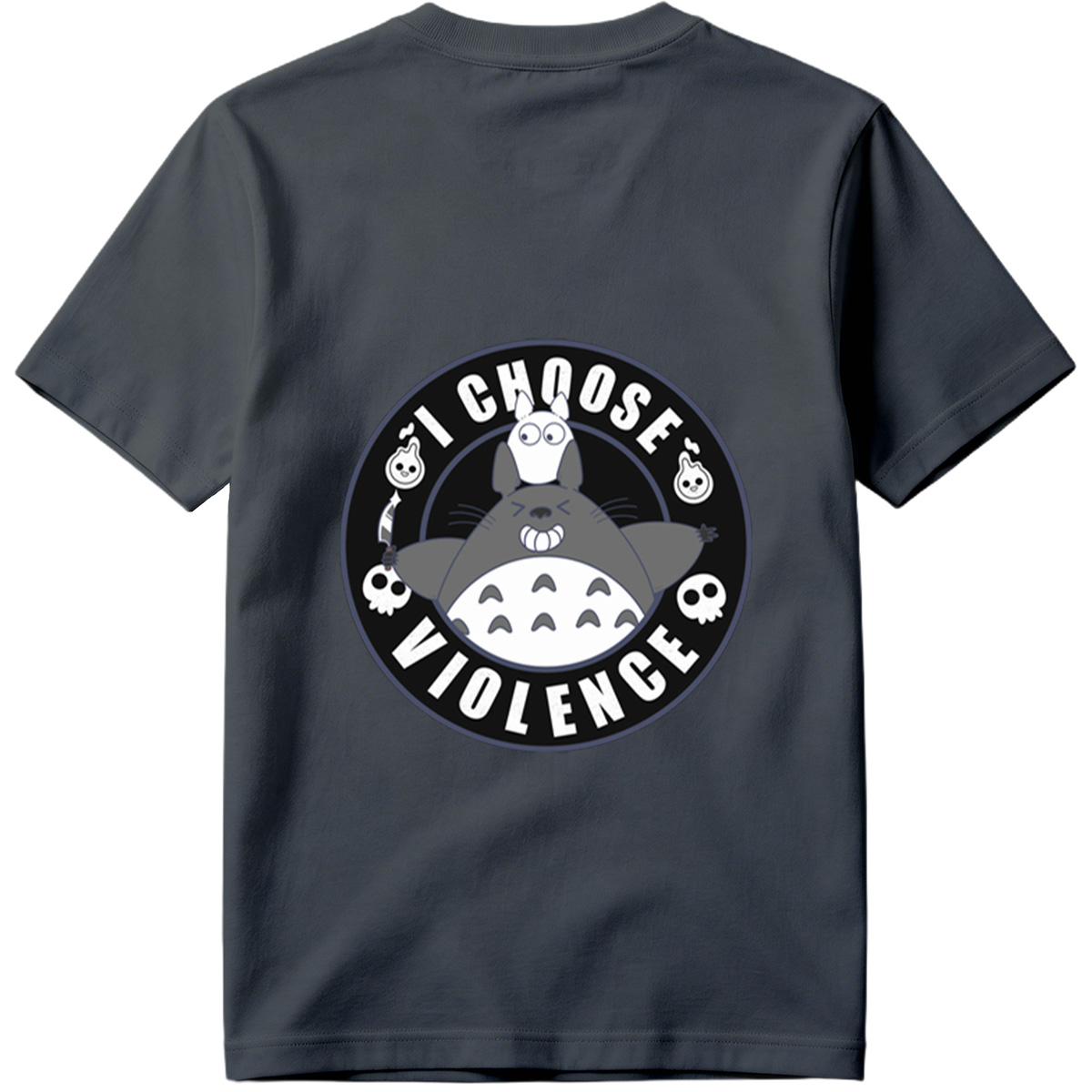 Totoro and Little Totoro - I Choose Violence - Tee